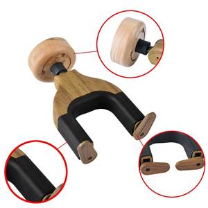 شماعات غيتار بقفل أوتوماتيكي ، استوديو موسيقى بانك ، حامل/إكسسوار بلاستيكي صغير مثبت على الحائط ، حامل غيتار صغير - Product Image 3