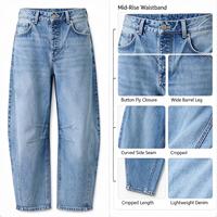 Jeans à taille haute et jambes larges en strass pour femmes, pantalon en denim scintillant pour les soirées de gala hivernales