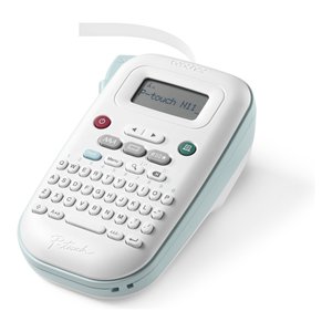 Étiqueteuse portable Brother P-touch N11, largeur maximale de 12 mm, machine à étiqueter blanche et verte - Product Image 2