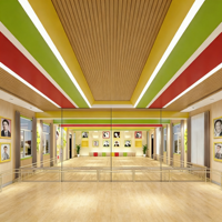 Miroir mural sans cadre pour salle de sport et studio de danse, en verre trempé de qualité garantie, prix usine abordable, usage commercial