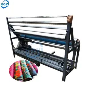 Measure counting function cloth roller inspection fabric rolling machine