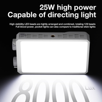 Lumière vidéo LED RGB U25 avec pince, lumière de poche à couleur réglable pour appareils photo reflex numériques, téléphone pour blog