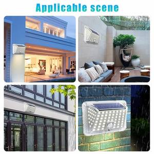 Lampes solaires d'extérieur 90 LED 3 modes d'éclairage <span class=keywords><strong>Lampe</strong></span> murale à capteur de mouvement IP65 Lampes murales solaires étanches - Product Image 6