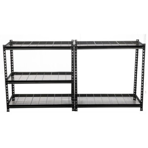 garage storage boltless rivet shelf metal rack with wire board