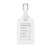 Etiqueta de Equipaje de Cuero PU, Etiqueta de Identificación para Maleta de Viaje con Tarjeta de Nombre y Dirección para Equipaje, Accesorios de Viaje