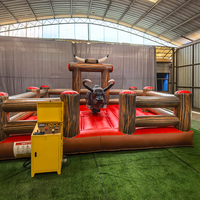 Machine de rodéo gonflable commerciale pour adultes, simulateur de taureau mécanique