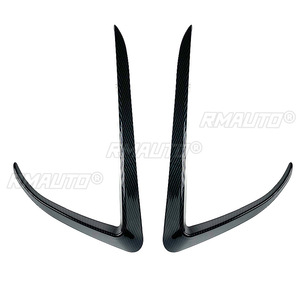 ชุดแต่งกันชนหน้ารถยนต์สีดำเงา/ลายคาร์บอน พร้อมสปอยเลอร์ข้าง ช่องระบายอากาศ ใบมีดกันลม สำหรับรถยนต์เทสล่า รุ่น X ปี 2015-2020 - Product Image 3