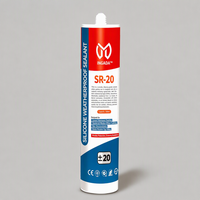 INGADA SR-20 Mastic silicone 100% imperméable 300ml, non tachant, pour fenêtres et portes
