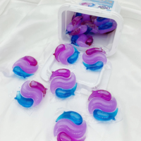 Nuevas cápsulas Detergente Cuentas de lavandería Detergente Jabón Aroma Naturaleza Detergente para ropa Vainas 5 en 1 Vainas de lavado