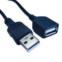 Personnalisé 1m 2m 3m 4m USB-A Mâle 2.0 à USB-A Femelle Câble de Données Charge Rapide Smart PVC Jacket 5V3A Ordinateur Accessoire