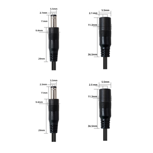 Câble d'alimentation CC 2 conducteurs avec conducteur en cuivre, isolation et <span class=keywords><strong>gaine</strong></span> en PVC pour caméra CCTV et rallonge de moniteur LED - Product Image 2