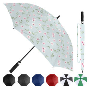 Good quality hawaiian print golf <b>umbrellas</b> large uv protection vented golf <b>umbrella</b> for travel - Product Image 1