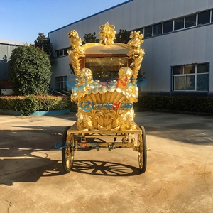 High Performance Customized Electric Royal Horse Carriage Sculpture European Horseless Carriage Carts for Festival on Sale - Product Image 4