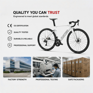 Bicicleta de Carretera de Fibra de Carbono Ligera con Transmisión de 2*<span class=keywords><strong>11</strong></span> Velocidades, Llantas Gruesas de 700*28C, Bicicleta de Carreras Aerodinámica para Hombre - Product Image 6