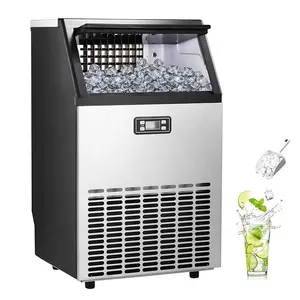 Outdoor Catering Truck Ice Machine 60Kg/24hours Production Speed Electric Fast Ice Machine