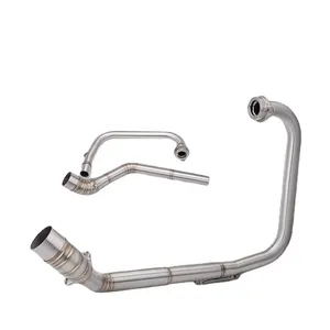 MGOD Nuevo Sistema Completo de Escape con Colector para Motocicleta Suzuki GSX-R150/GSXR 125/150, Silenciador de Reequipamiento/Actualización, Tubo Delantero de Carbono P113 - Product Image 4