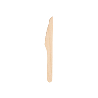 Ensemble de couverts jetables sans plastique en bois de bouleau naturel, couteaux, fourchettes, cuillères, en vrac, durables, pour événements et traiteur
