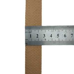 Zonesin 25mm de large Polyester coton perlé sangle coton armure toile bagages sac à main bandoulière crochet boucle bandes - Product Image 4