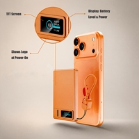 Chargeur sans fil magnétique rapide 22,5 W et batterie externe avec support d'affichage LED, câble en alliage d'aluminium, entrée/sortie Type-C