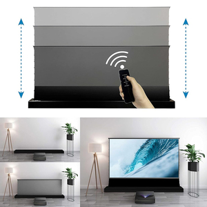 Écran de projection motorisé ALR UST de 72 à 120 pouces pour projecteur de sol, idéal pour la projection laser 4K Formovie pour cinéma maison - Product Image 2