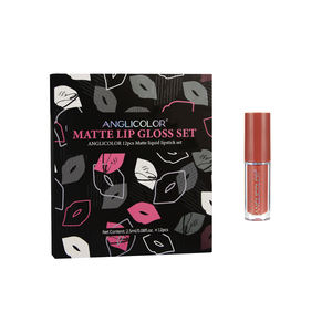 Оптовая продажа, набор для помады 12 цветов, набор с собственной торговой маркой, набор цветов для блеска для губ, веганский кремовый карандаш для губ, блеск для губ и однотонная помада - Product Image 6