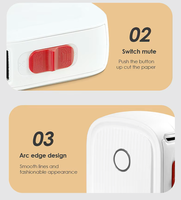 Printer Label Termal Portabel L12 203DPI Nirkabel Terhubung ke Smartphone Printer Label Mini Mudah Digunakan Grosir