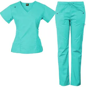 Gutes Nähen Kurzärmlige sterile atmungsaktive schweiß absorbierende Satin-Damen-Pflege peelings Uniform