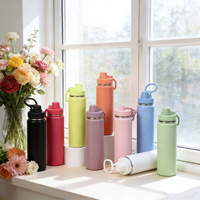 Botella de Agua Térmica de Acero Inoxidable 304 de Doble Pared, Gran Capacidad, Ideal para Deportes y Actividades al Aire Libre, Precio de Fábrica