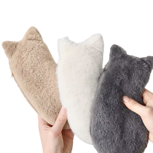 Astuccio Portamatite Grande Capacità Riutilizzabile in Peluche a Forma di Gatto, <span class=keywords><strong>Design</strong></span> in Tessuto, Cancelleria per Ufficio, Studenti, Scuola e Casa - Product Image 5