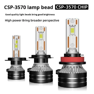 Q5 Super Bright H11 LED Phare 6000K Couleur Double Tube De Cuivre Nouvelle Voiture Laser H7 Ampoule Modifié H4 Intégré Phare Loin - Product Image 2