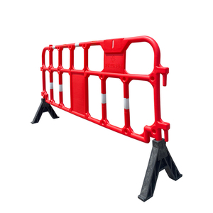 Barrera de Seguridad de Plástico Moldeado por Soplado de 2100 mm, Barrera de Plástico Temporal para Control de Multitudes en Obras de Construcción, Valla de Plástico HDPE - Product Image 3
