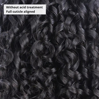 Perruque Lace Frontale en Cheveux Humains Afro 13*4, Dentelle Transparente, Densité 300%, Sans Colle, Pré-coupée pour Femmes