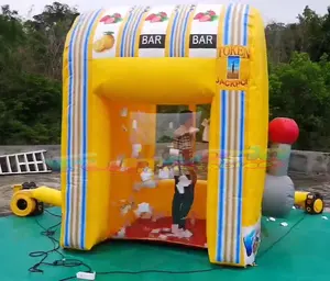 Khuyến Mại Cube Dargent Gonflable Lấy Một Grand Cash Grabber Inflatable Money Box Trò Chơi