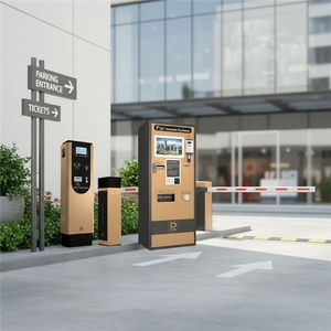 เครื่องออกบัตรจอดรถพร้อมเครื่องอ่าน RFID ระบบชำระค่าจอดรถอัตโนมัติ ระบบจอดรถอัจฉริยะ - Product Image 1