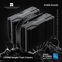 Pour Thermalright PA120 Mini double tour CPU ventilateur 6 caloducs 12V refroidi par Air ITX tour radiateur roulement à billes boîtier d'ordinateur de bureau