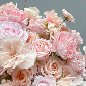 Promise Artificial Silk Rose Flower Ball Centros DE MESA DE BODA Pink Flower Ball para la decoración de la boda - Product Image 4