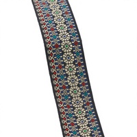 Ruban jacquard rétro tournesol 4 cm, style chevrons, accessoires de dentelle faits main pour le bricolage, pour textiles de maison, fenêtres, vêtements, sacs, chaussures