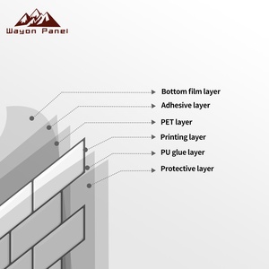 <span class=keywords><strong>Azulejos</strong></span> de Pared Decorativos Geométricos Modernos 3D Wayon, Impermeables, <span class=keywords><strong>para</strong></span> Paredes Interiores de Cocina, Fáciles de Instalar con Adhesivo - Product Image 2