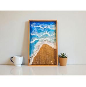 Bandejas de Madera Duraderas con Acabado de Resina Suave, Ideales para Entretener Invitados, Servir Comidas o Exhibir Artículos Decorativos - Product Image 1