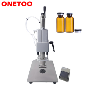 Machine de capsulage à <span class=keywords><strong>sertir</strong></span> pneumatique semi-automatique pour <span class=keywords><strong>flacon</strong></span> Ampoule Bouteille Machine de sertissage manuelle Capper Crimper - Product Image 1