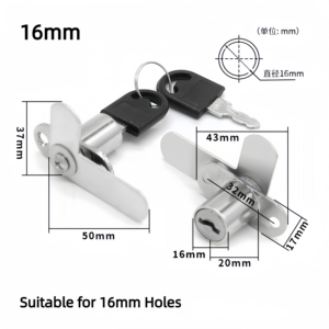 Hợp Kim Kẽm Cửa Đôi Khóa Cho Tủ 7-Hình Đồ Nội Thất Phần Cứng Tập Tin Tủ An Ninh Tủ Khóa Đồ Nội Thất Khóa - Product Image 5