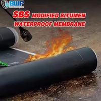 Membrane d'étanchéité pour toiture en asphalte - Bitume modifié SBS/APP, polyester HDPE, épaisseur 3mm/4mm, rouleau écologique pour bâtiments