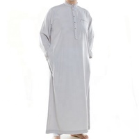Vente en gros d'usine de Thobe de Dubaï Abaya pour hommes musulmans pas cher Design Kanzu