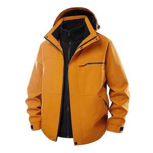 Veste coupe-vent 3 en 1 doublée de polaire pour l'extérieur, vêtements de travail unisexes, fabriquée à Wuhan - Product Image 3