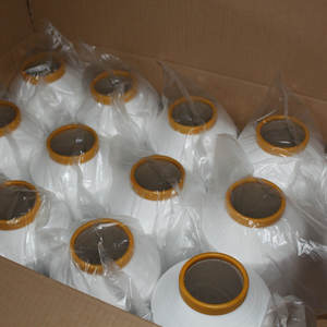 Faible MOQ 2075 3075 4075 Fil de polyester teint simple, recouvert de spandex, à âme filée pour la fabrication de chaussettes - Product Image 2