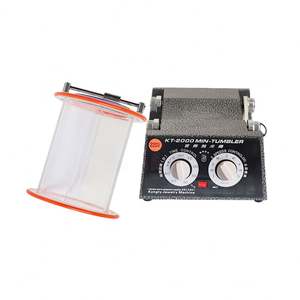 เครื่องขัดเงาอัญมณีแบบถังแก้วพร้อมเครื่องขัดแบบโรตารี่สแตนเลสสำหรับงานขัดผิวหินหยกเงินทอง - Product Image 4