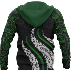 Fabricants de vêtements personnalisés Nouvelle-Zélande Maori Aotearoa Koru Fire Style personnalisé Sweatshirts à capuche et sweatshirts à manches régulières pour hommes - Product Image 2