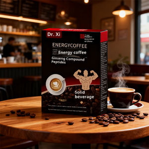 Men's Energy Mellow Cream Black Coffee Oyster Compound Peptide Ginseng Deer <strong>Whip</strong> Rhesus <strong>Instant</strong> Coffee Sunny 100g in Box - Product Image 2