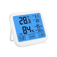 Termometer kelembaban maks Min LCD higrometer