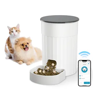 Novo inteligente pet fornece programa controle personalizado quantitativo cat food dispenser cat pet alimentador cão tigela de alimentação automática